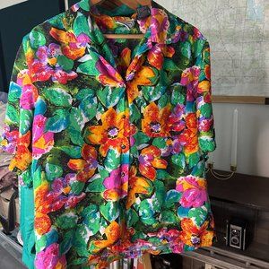 100% Silk Vintage Peaches & Smith Top